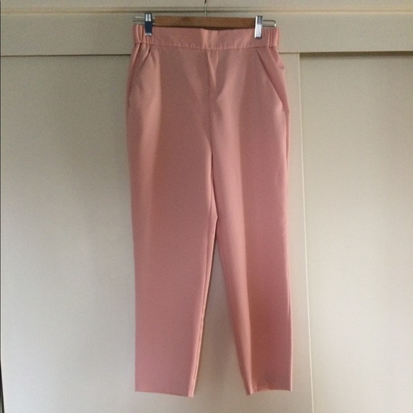 Zara cropped blush pants - Picture 1 of 3